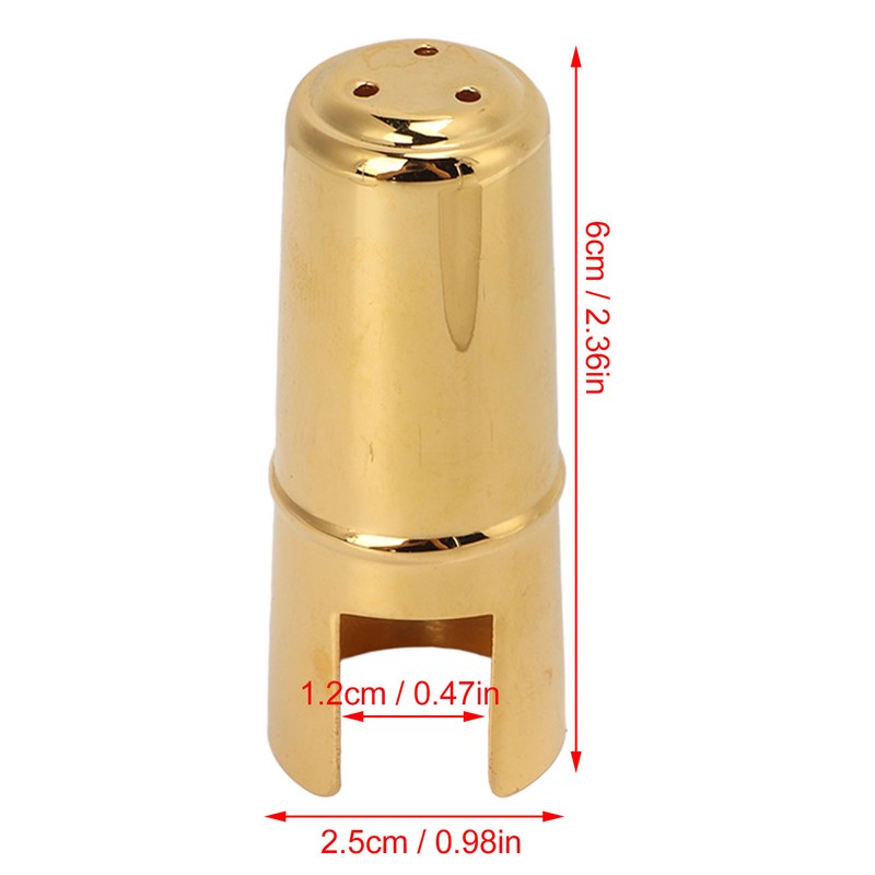 Saxophone Mouthpiece Protective Cap Sax Clarinet Mouth Piece Cover Metal