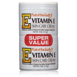 Fruit of the Earth Vitamin-E Cream 4 oz. + 4 oz. Jar (Case of 6)