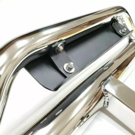 KINSTECH Chrome Heavy Duty Steel Tow Hitch Step Bar 2" Receiver Drop Step 36"L Round End