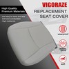Vigoraze Front Driver & Passenger Bottom Replacement Perforated Leather Seat