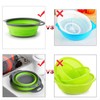 Collapsible Strainer Colander for Kitchen Food, Pasta Strainer Set of