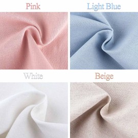 Pack of 4 Linen Fabric, Natural Fabric for Embroidery, BTIYMU Cross Stitch Fabric, Thin Fine Embroidery Fabric for Children and Adults, Cotton Linen Fabrics Sold by the Metre, Chunky Embroidery