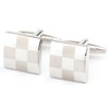 TerraShine 2pcs Block Plaid Cufflinks Square Shirt Suit Wedding Job