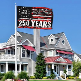 250 Years Flag 3x5 Ft 250th Anniversary 1776 2026 Semiquincentennial We The People Flags for Outdoor House Indoor 4th of July Patriotic Yard Banner Decor