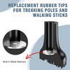 supregear Heavy Duty Rubber Replacement Caps for Hiking and Trekking