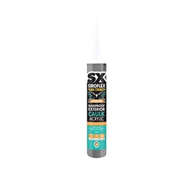 SX White Rainproof Exterior Caulk Acrylic - Instantly Rain Resistant - Long Lasting Flexible Seal - Overpaintable - Interior & Exterior Use - 310ml