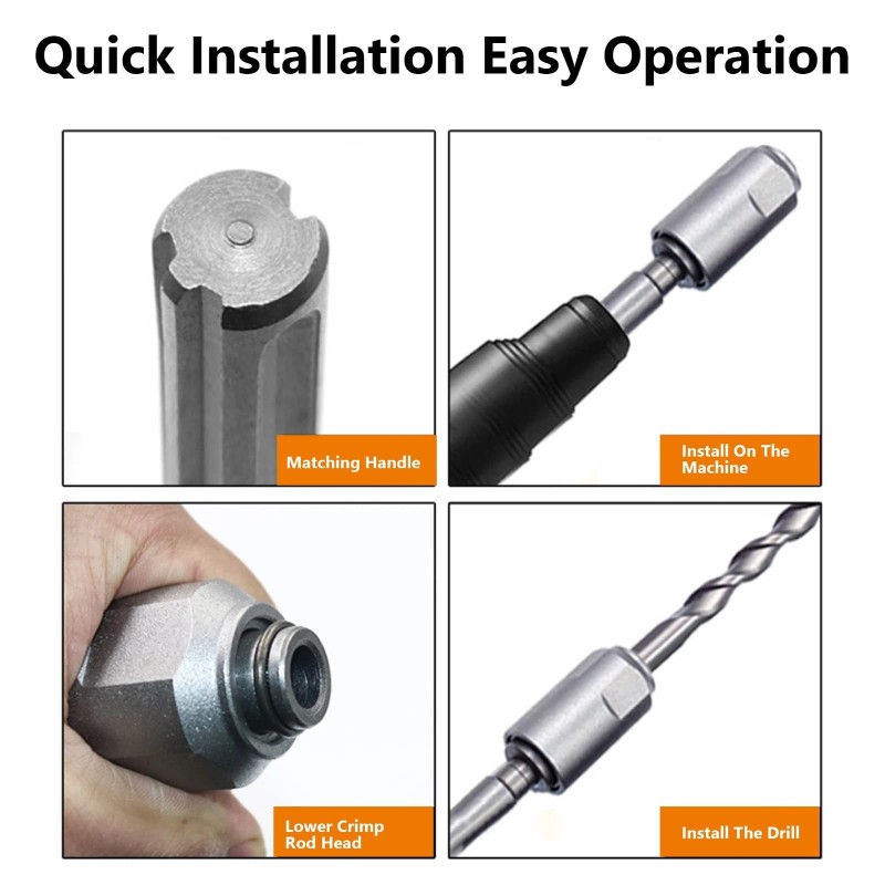 Walfront SDS Max to SDS Plus Adapter for Rotary Hammers