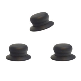 Universal Replacement Handle Lid Handle Pot Lid Glass Lid Handle Knob Black - Suitable for Many Brands Glass Lid (Plastic, 3)