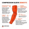 B-Driven Sports Select-Grade White Arm Compression Sleeve - True Protection