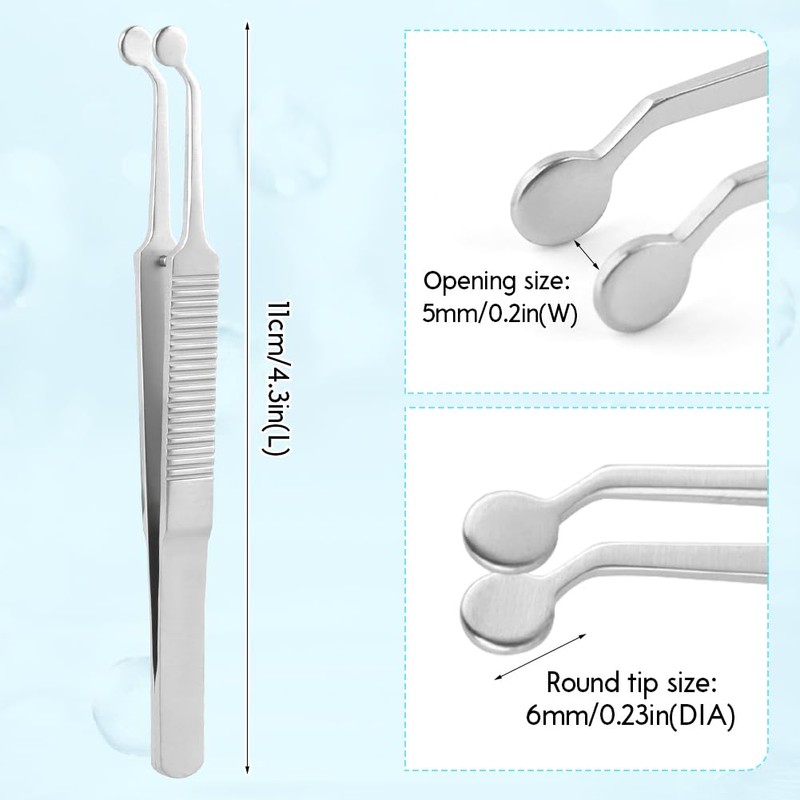 Meibomian Gland Expressor Forceps, Eyelid Gland Blockage Unblocking Physiotherapy Tools,