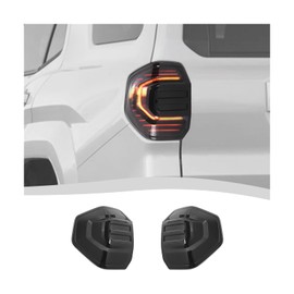 SQQP Tail Light Taillight Lamp Guard Cover Compatible with Toyota 4Runner 2024-2025+, Rear Light Frame Exterior Accessories Kit 2Pcs (Smoked Black)