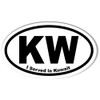 KW I Served in Kuwait Oval Bumper Sticker