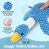 WiPet Blue Goose Squeaky Dog Toy – Durable Plush Dog