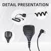 Flylin Remote Speaker Microphone, Portable Speaker Mic with 3.5mm Audio