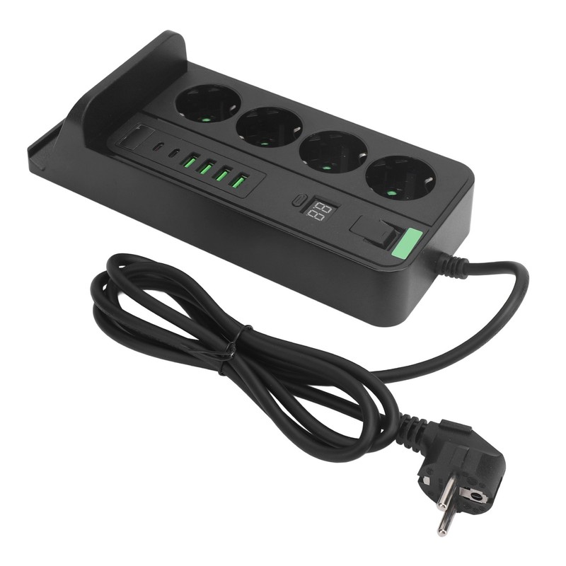 European Power Strip Wireless Charging USB TYPE C 4 Way