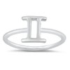 Astrology Ring Zodiac Gemini Sterling Silver Band Size 8
