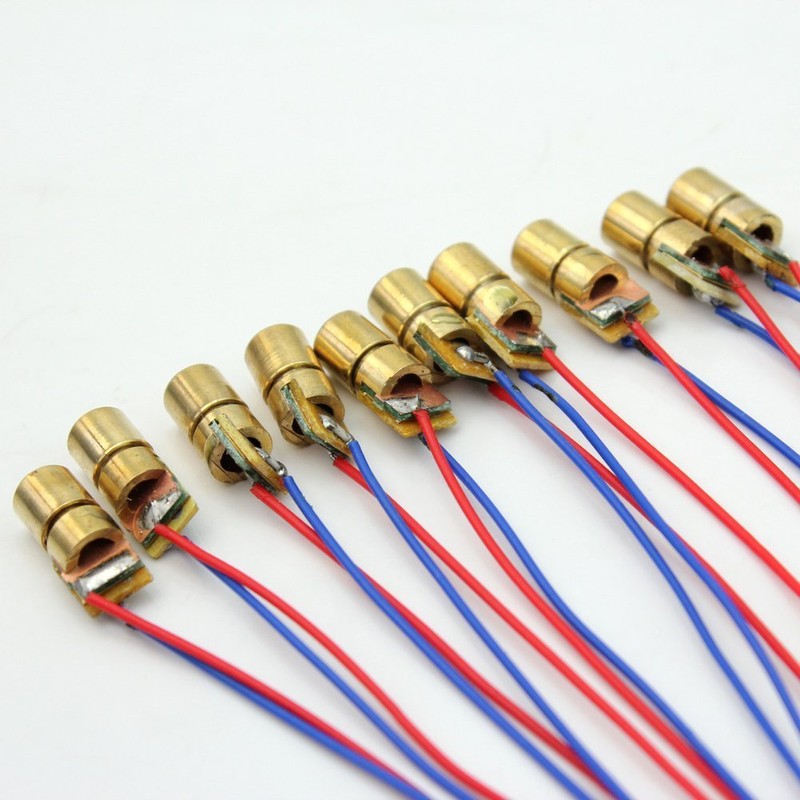 ANBE 3-5V Class II Laser Module, Lens Changeable, Red Dot,