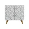 Galano Capson Mondrian Sideboard Buffet Kitchen Storage Cabinet with Decorated