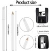 2 Pieces White Nail Pencil and Pencil Sharpener Set, 2