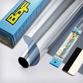 BDF 1SIL Window Film Static Cling Heat Rejection and Daytime Privacy Silver - 35.4in X 14ft