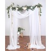 Tewechinb 2 Panels 24Ft Extra Long Wedding Arch Sheer Draping