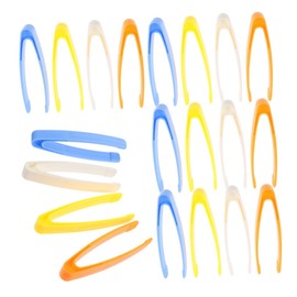 Hohopeti 40pcs Fine Motor Skill Plastic Tweezers for Learning Activities for Sensory Bins Montessori Crafting and Skill Development