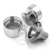 Kitchen Spice Grinder【Superfine Grinding】Pepper Grinder Set, Silver 2.2 inch