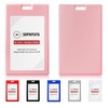 SOPHIYAYA 12 Pack Sliding ID Badge Holder - Vertical Hard