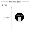 sourcing map 2Pcs 30cm White Curtain Pull Rod, Fiberglass Blind