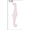 F-Hole Routing Template - 7.75" Sharp