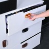 White 2Pcs Self-Stick Instant Cabinet Handle Pulls Drawer Pull Helper