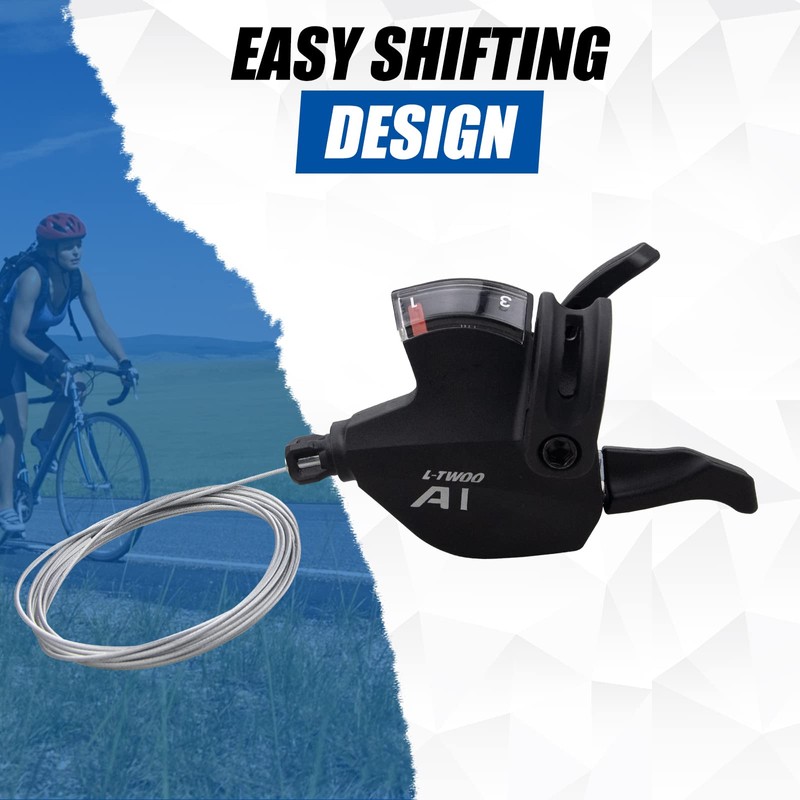 WEEROCK Bike Shifter Lever 18 Speeds 3X6 Thumb Gear Shift