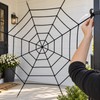 150/250cm Giant Stretchy Spider Web Halloween Cobweb, Black White Spider