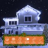 USOKYO Icicle Christmas Lights Outdoor, 480 LED 39FT String Lights