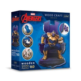 Puzzle drewniane 160 el. Thanos na tronie [PUZZLE]