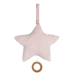 Baby's Only - Star-shaped Music Box for Baby Room - Twinkle, Twinkle Little Star - 22 x 21 cm - For Girls - Old Pink