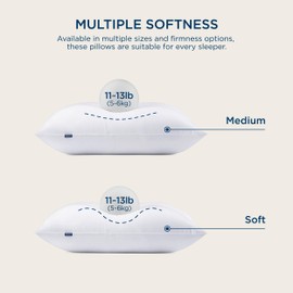 Bedsure Bedsure Medium Firm Pillows Queen Size, Set of 4, Firm Queen Bed Pillows 4 Pack Hotel Quality Premium Down Alternative for Medium Supportive Filling for Side, Back Sleepers