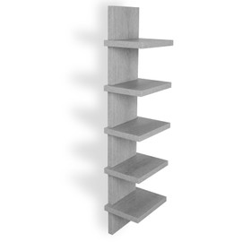 Homaterial 5 Tier Wall Shelf, Floaing Lack Shelf for Storage, Display Shelf Modern Room Home Wall Decor