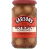 Sarsons Hot and Spicy Silverskin Onions 460g (1 Pack)