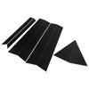 8PCS Door Window Pillar Trim Bright Black 4D Style PC