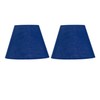 Set of 2 Navy Blue Fabric Table Lamp Shades, Lampshade