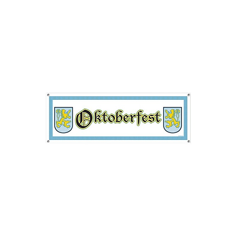 Oktoberfest Sign Banner Party Accessory (1 count) (1/Pkg)