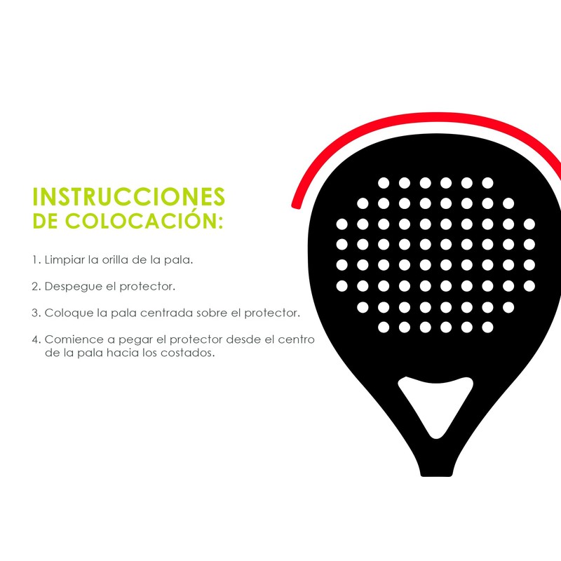 El Galeón Protector Transparente Pala De Padel, Cinta Protectora para
