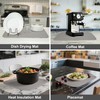 FULL BE DARE 2-Pack Light Gray Dish Drying Mats 17”