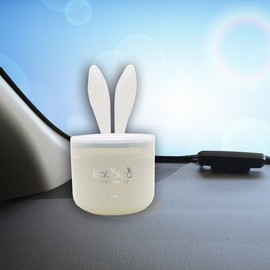 ダイヤケミカル(ダイヤックス) ラビッコホイワト ホワイトムスク 車用消臭芳香剤(置き型) 90g 2401