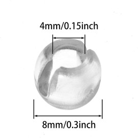 TOPPERFUN 12Pcs Blind Bead Chain Stoppers, Curtain Bead Chain Fixers, Blind Accessories Bead Chain Crimpers for 4mm/0.15inch Curtain Beads