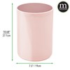 mDesign Plastic Small Slim Round 1.7 Gallon/6.5 Liter Trash Can