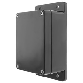 iplusmile Junction Box Waterproof Distribution Box Outdoor Wiring Box Distribution Box Waterproof ABS Black 15.2x9x5.5cm