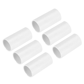 MECCANIXITY PVC Conduit Coupler Straight Fittings 20mm Terminating Coupler Connectors for Home Hose Electrical Conduit Pack of 6