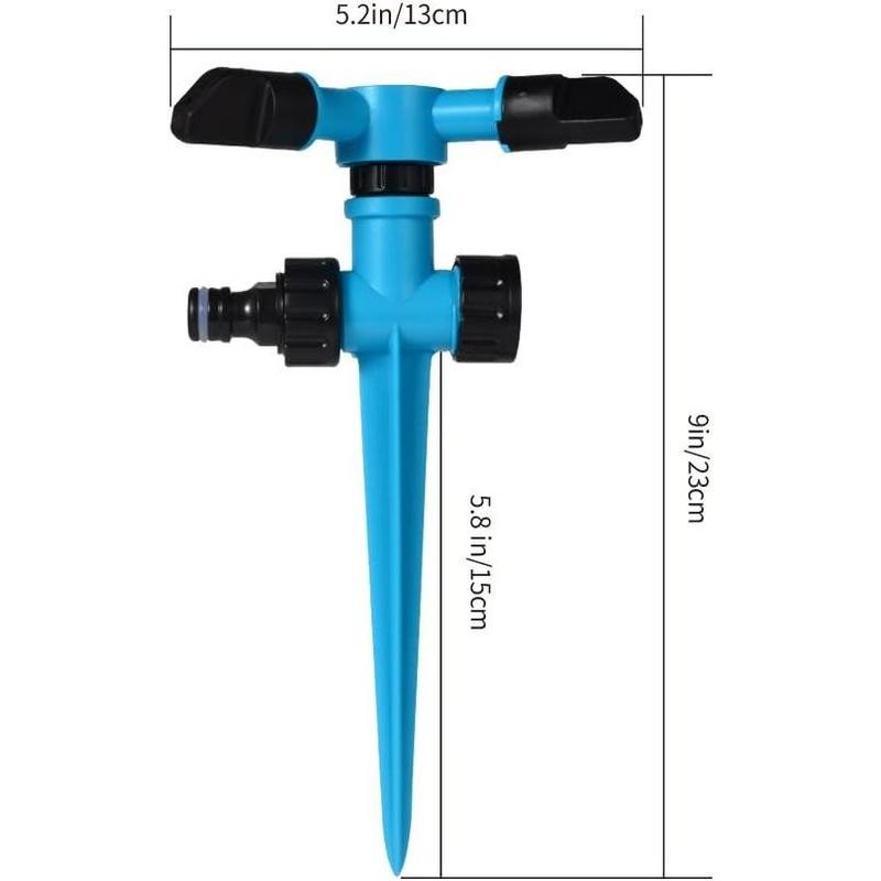 Garden Sprinkler, 360 Degree Rotating Lawn Sprinkler Large Area Coverage